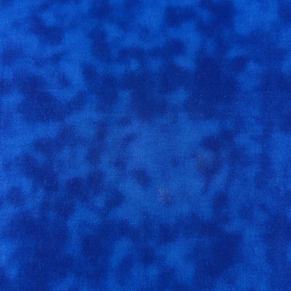 Royal Blue Marble Blender Cotton Fabric by Keepsake Calico - 1/2 Yard- Patriotic